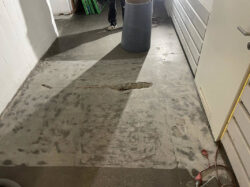 gereinigter Fussboden nach Schadstoffsanierung